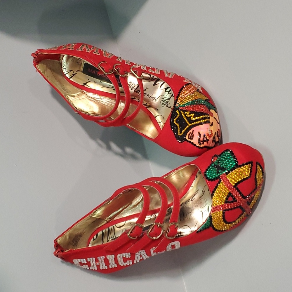 Custom Chicago Blackhawks heels